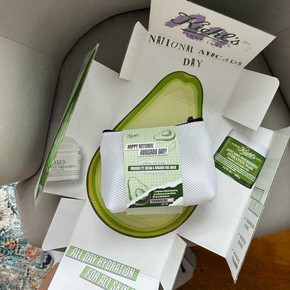 Kiehl’s set: Avocado Hydration Mask + Avocado Eye Cream +cosmetic bag+ orig. box - Picture 4 of 5